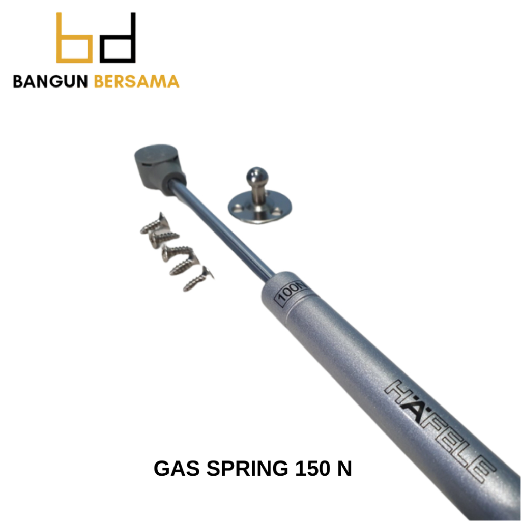 Hafele Gas Spring 150 N Slow Motion Soft Close Hidrolik Lemari Kitchen