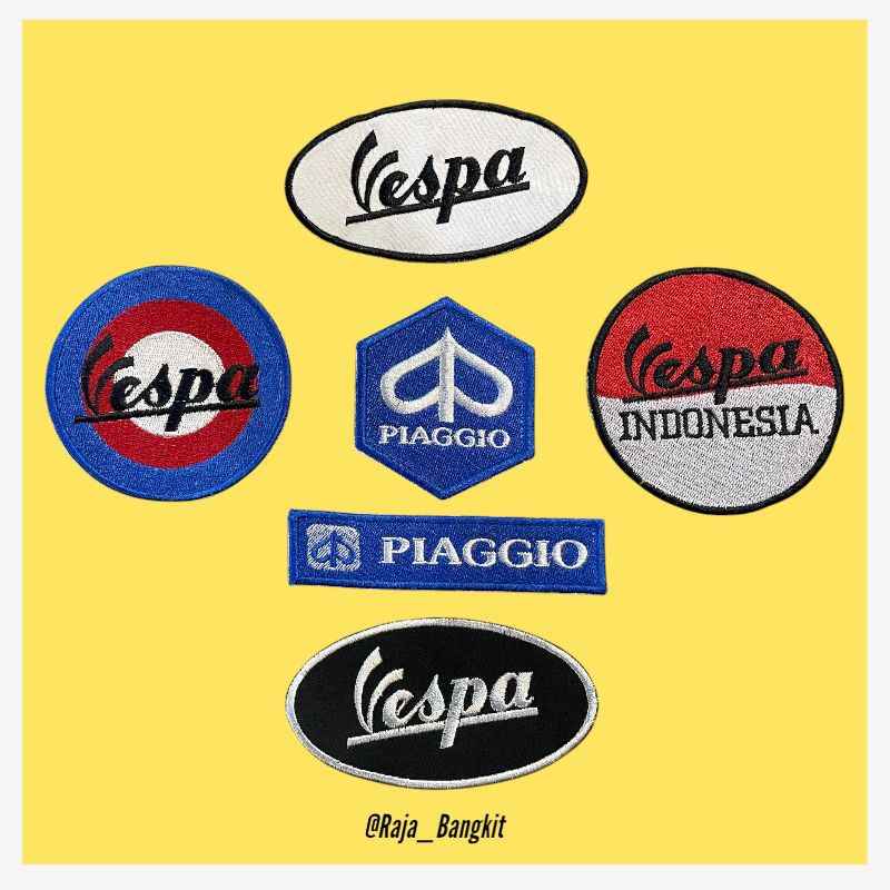 PATCH EMBLEM BORDIR VESPA / BORDIR VESPA / AKSESORIS FASHION