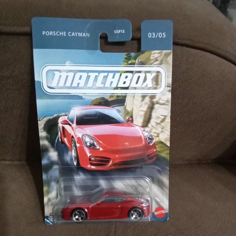 porsche cayman matchbox merah