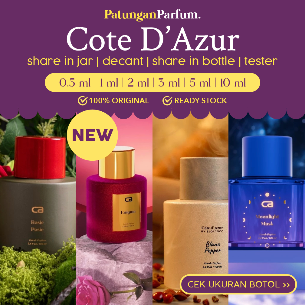 Decant Cote D'Azur - Enigma Blanc Pepper Moonlight Musk Rosie Posie x Nakiirana Bubbles A Lazy After