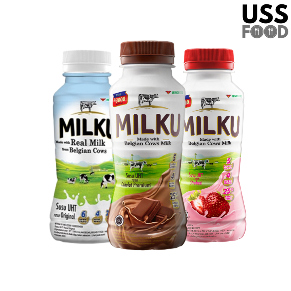 

MILKU SUSU UHT Kemasan 200 mL All Variant