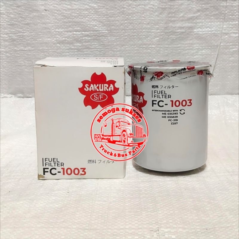 Fuel Filter FC-1003 Filter Solar Atas FUSO PS190 6D14 6D15 6D16 SAKURA