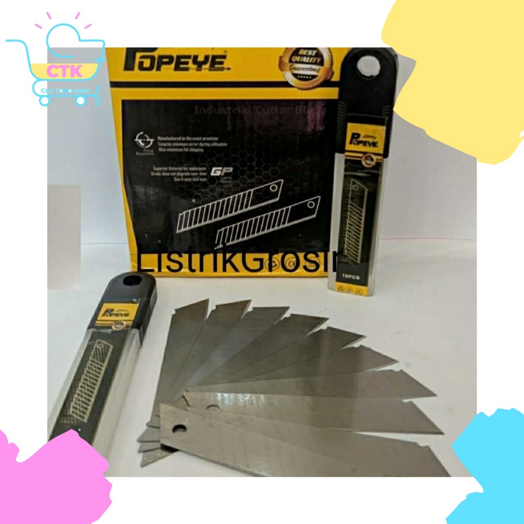

Popeye Isi Cutter Refil besar L-150 10pcs
