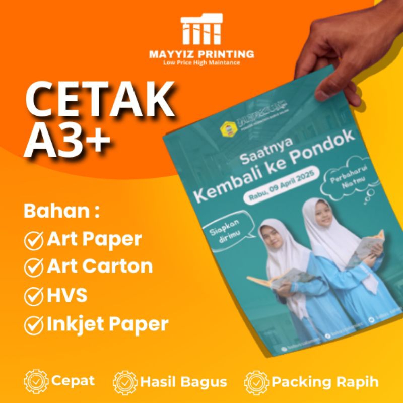 

Cetak A3+ | Poster | Foto Besar | Lembar Pengumuman