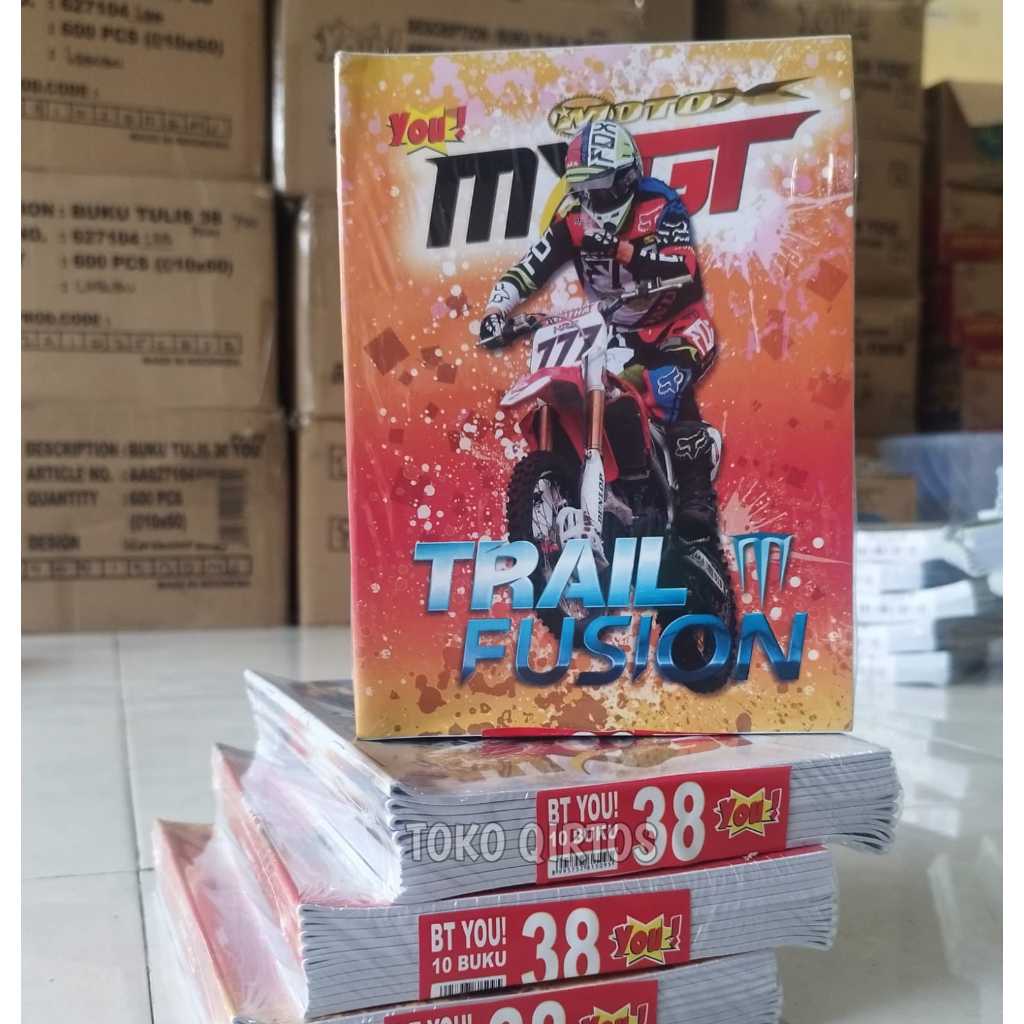 

10 PCS BUKU TULIS MURAH 38 LEMBAR MERK YOU BY KIKY