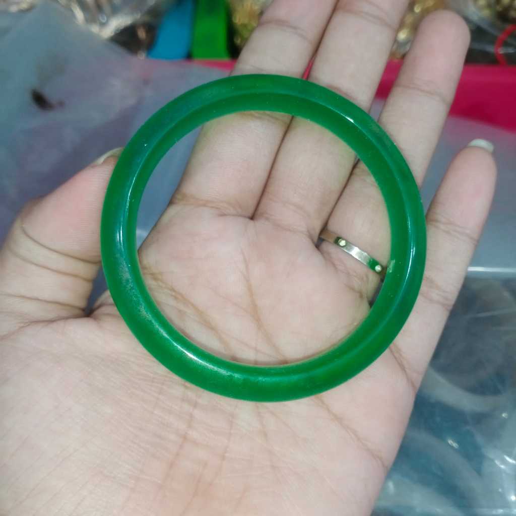Gelang Batu Giok Pria Wanita - Gelang Terapi Kesehatan Batu Giok Asli - Gelang Kesehatan Batu GIok