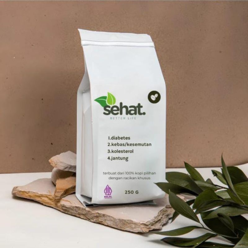 

SEHAT - ORIGINAL - Kopi Herbal Sehat – Kopi Fermentasi - Turunkan Gula Darah & GERD – Bubuk Kopi Asli Tanpa Kimia