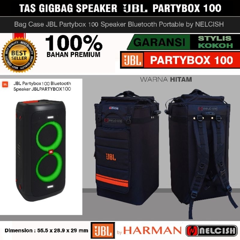 Tas Bag Case Speaker JBL Partybox 100 Powerful Portable Bluetooth Party Speaker Partybox100 by NELCI