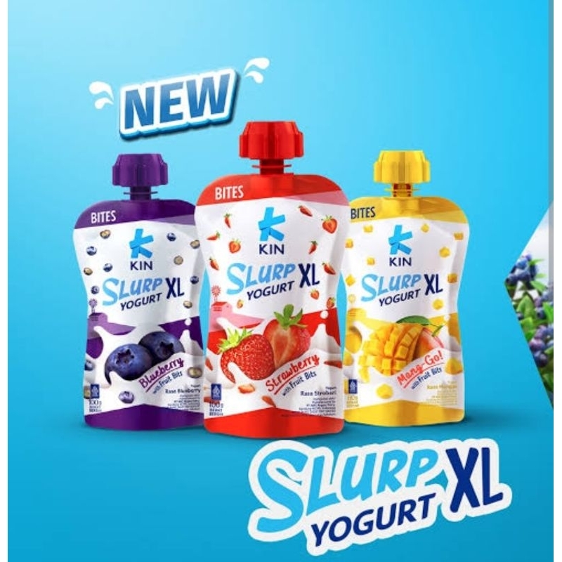 

Kin Slurp Yogurt XL dengan potongan buah asli 80 gram