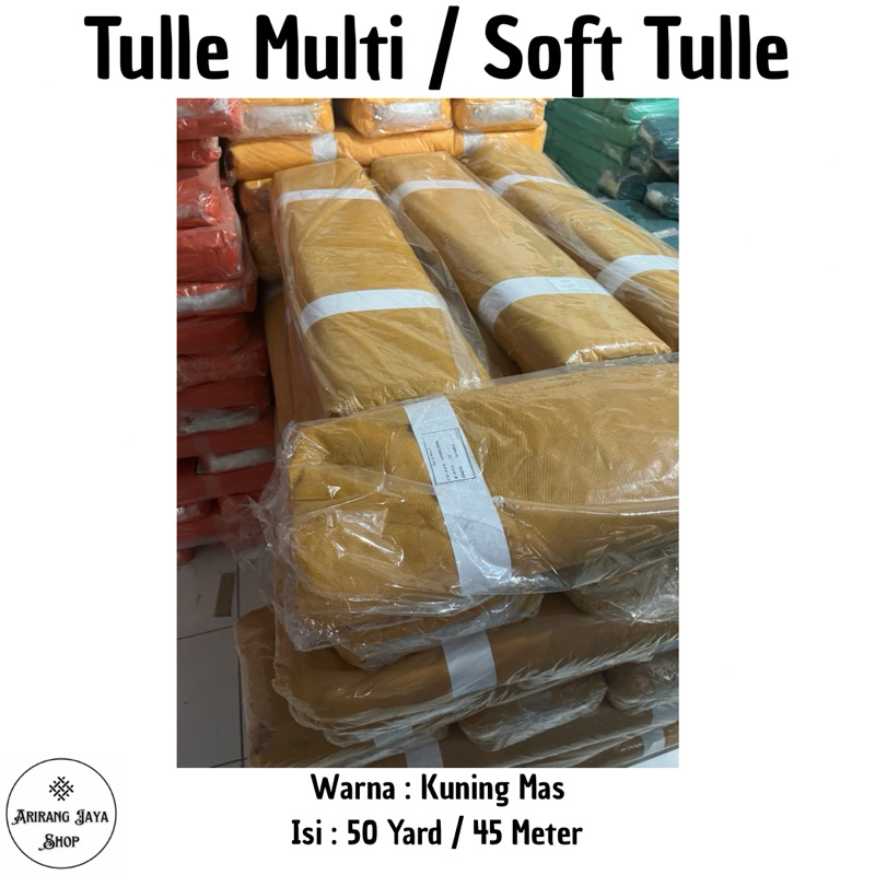 (Part 3) Kain Tile Multi / Tulle Softtulle Premium 150cm Untuk Kebaya Cepol Rok Tutu Dll