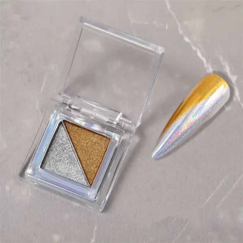 Solid Powder 2 Warna / Chrome Powder 2 Warna / Serbuk magic chrome