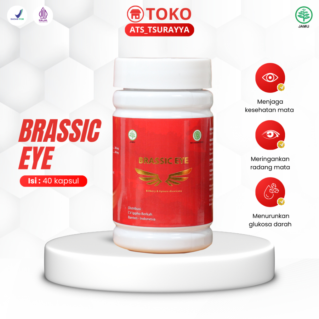 Brassic Eye Vitamin Mata Minus Radang Glaukoma Radiasi Bilberry Eropa Isi 40 Kapsul