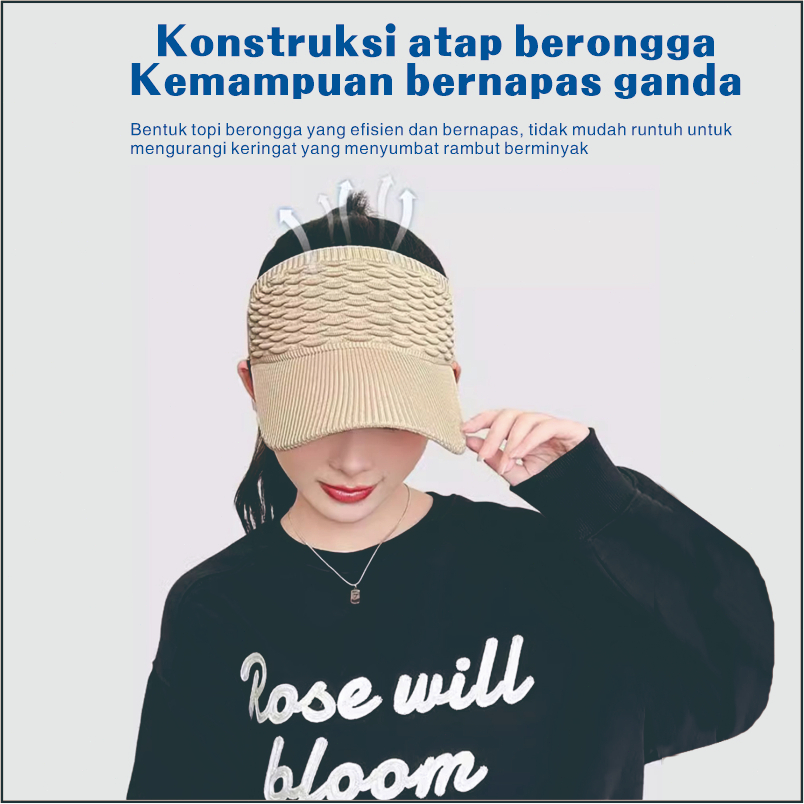 Best Deals BestPromo Molfine Topi Wanita Golf Senam Untuk Hijab Topi Anti Uv Korea Style Topi