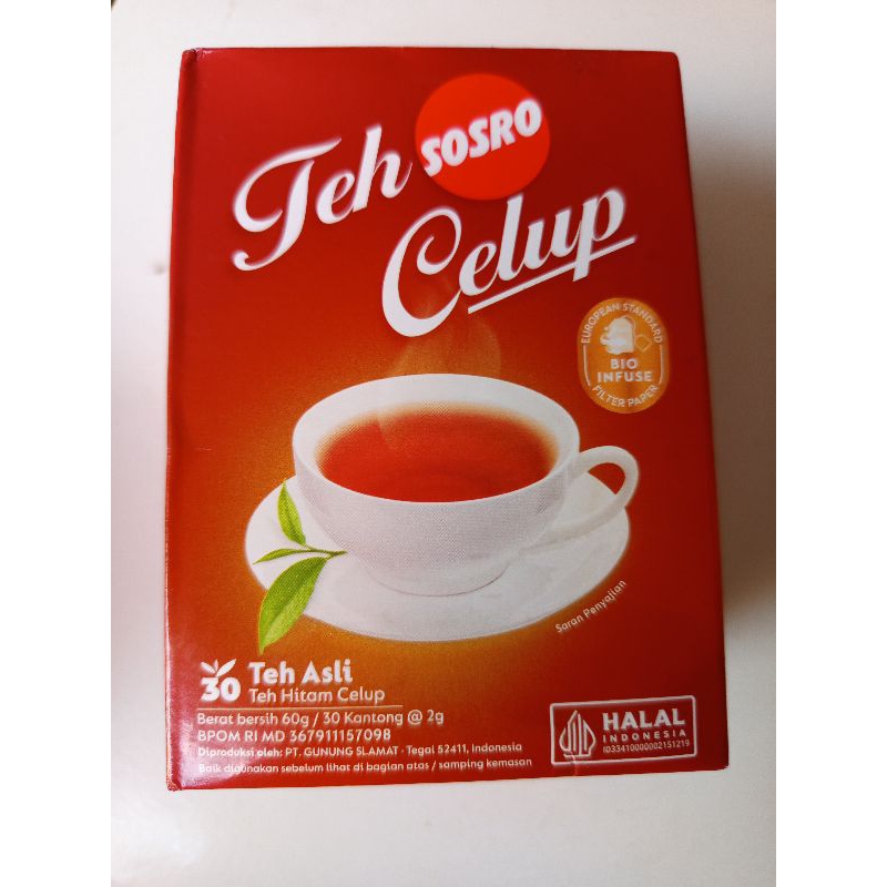

teh celup sosro isi 30kantong/teh gunung slamet Tegal