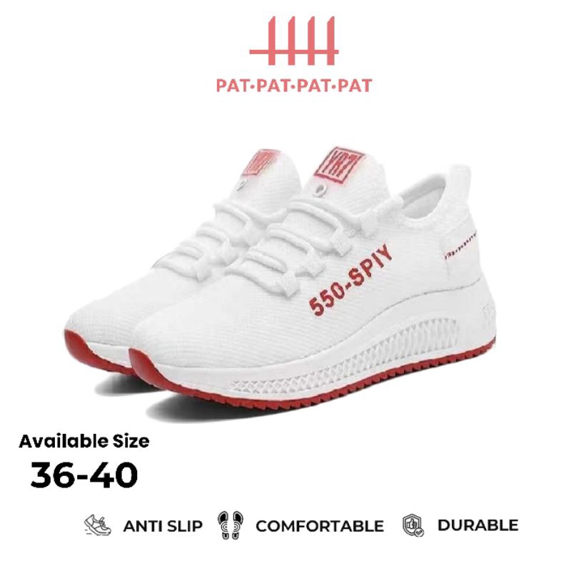PAT PAT PAT PAT , SEPATU SNEAKERS WANITA KASUAL TRENDY FASHION YR7 SPIY 550 SW01 SEPATU WANITA SEPAT