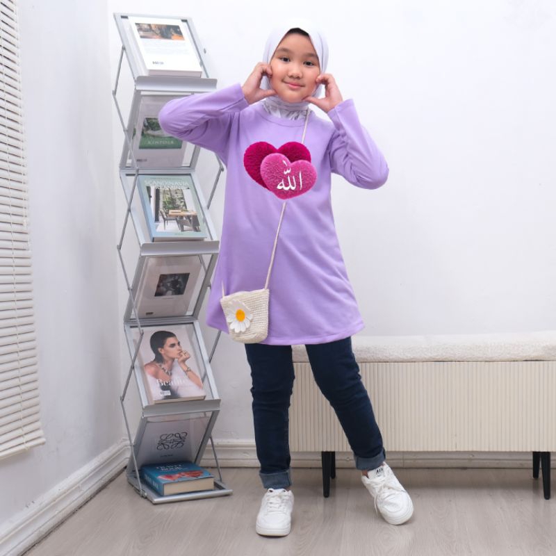 pakaian anak perempuan tunik anak remaja umur 2-12 tahun