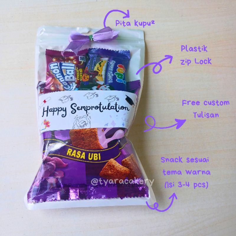 Mini Gift Snack Tema Ungu | Mini Hampers | Mini Gift Snack Ulang Tahun