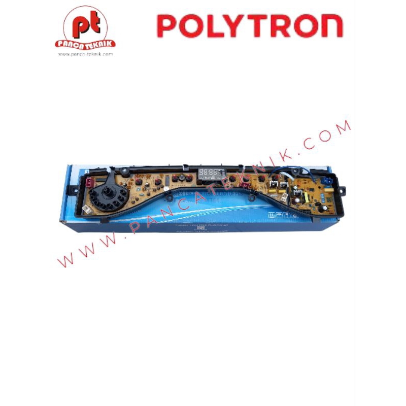 PCB MESIN CUCI POLYTRON PAW 75/85 MODEL TOMBOL PUTAR|Modul mesin cuci polytron