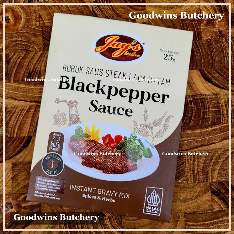 

Jay's gravy sauce BLACKPEPPER saus steak Jays Kitchen 25g