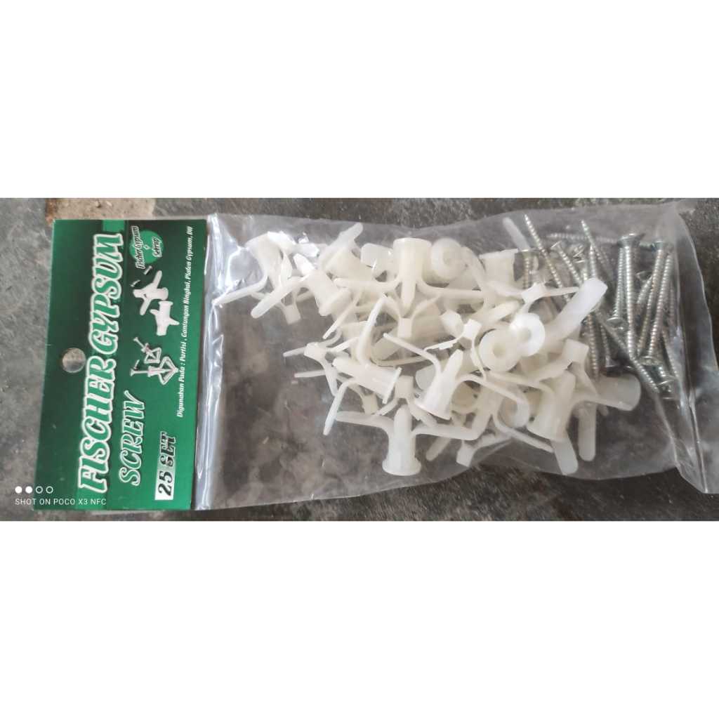 FISHER GYPSUM + SKRUP SET