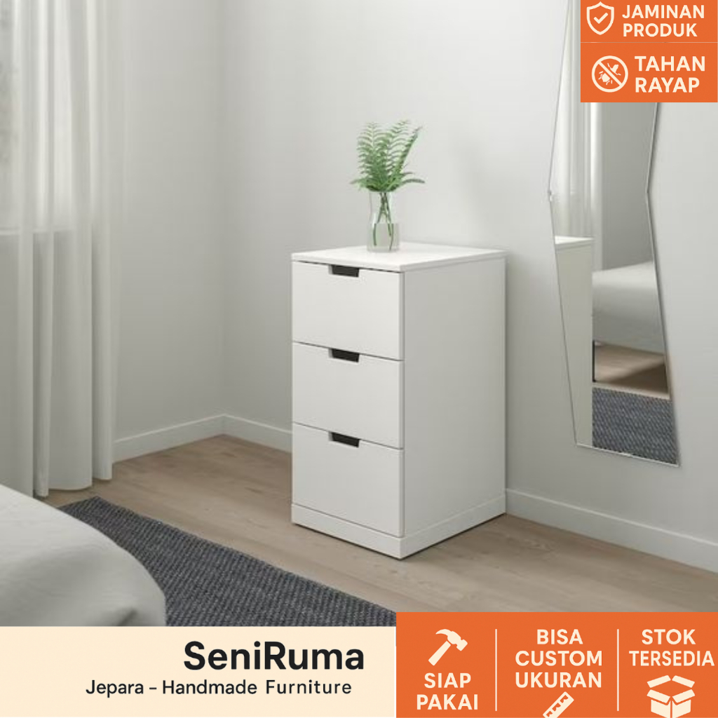 Meja Nakas Minimalis Bedside Table Ruang Side Tempat Samping Lemari Kecil Multifungsi Sudut Modern