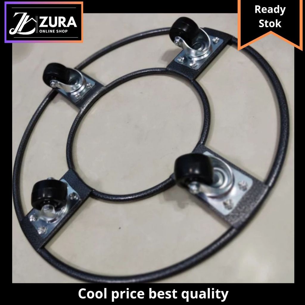 Terlaris Termurah  Rak Troli Gas Pot Galon Rak Dapur Dengan Roda / Rak Gas / Rak Pot / Rak Galon