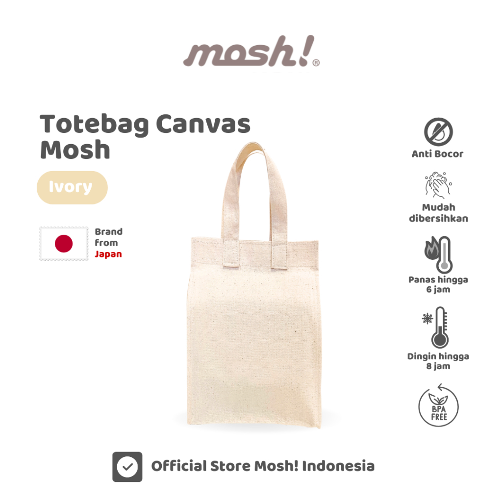 For Gift - Totebag Canvas Mosh Ivory