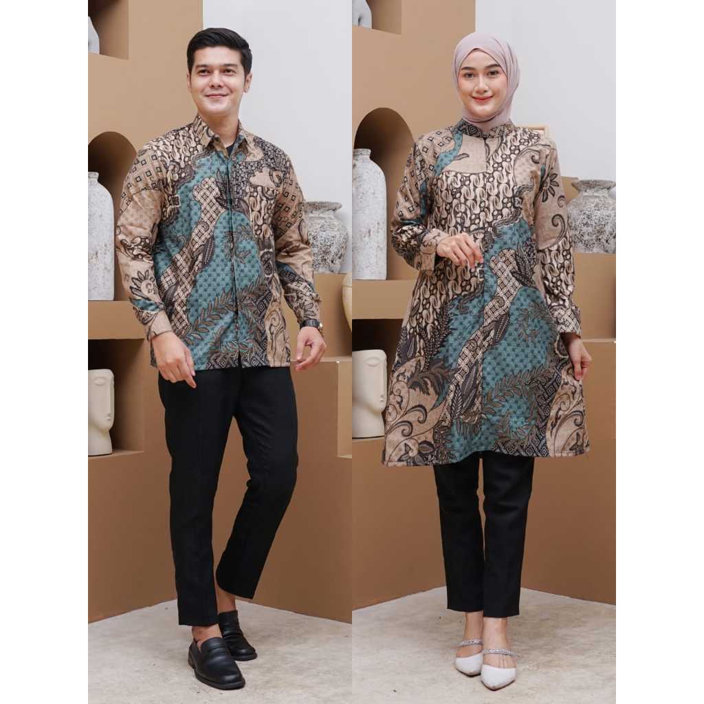 BATIK DEMEERA BATIK COUPLE PRIA DAN WANITA PASANGAN SARIMBITAN MEWAH DAN ELEGAN