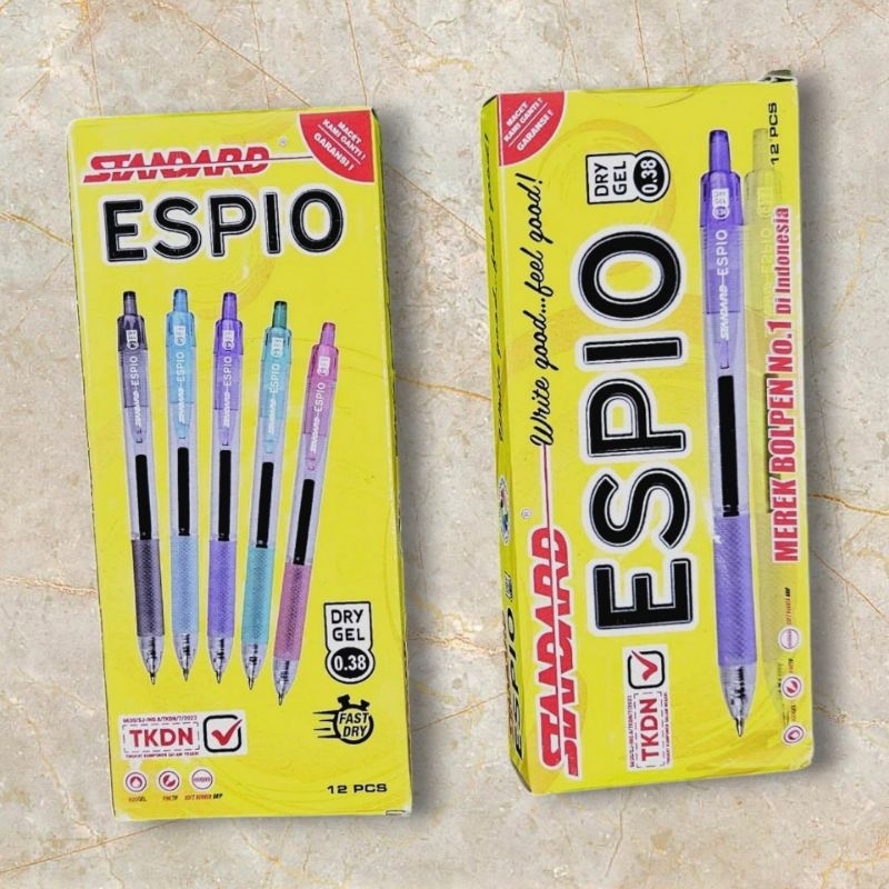 

Standard - Pulpen Espio 0.38 (Alat Tulis / Pen / Ballpoint / Pena)