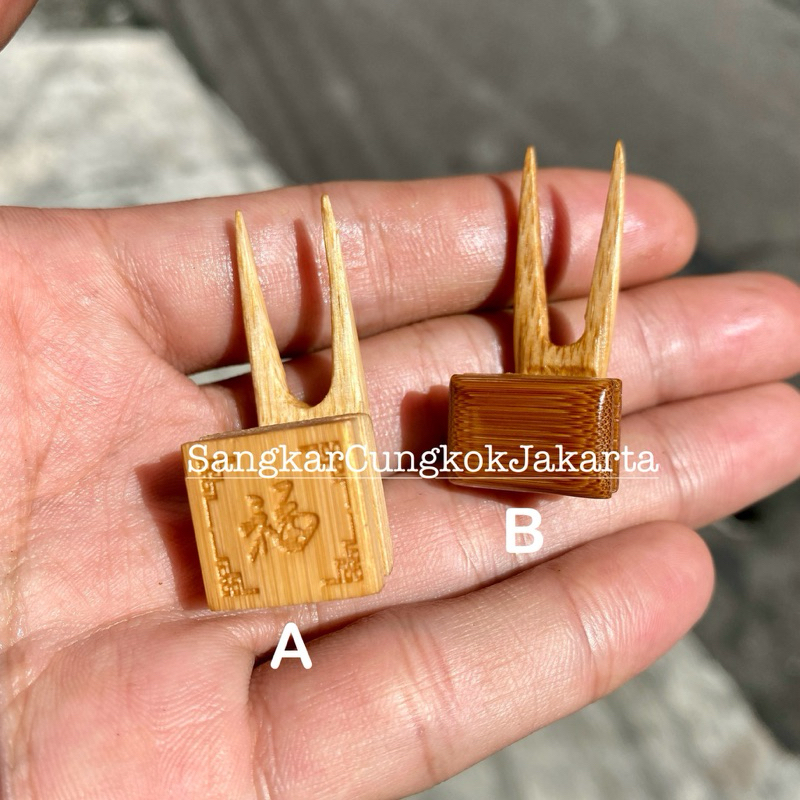 Tusuk Buah Bahan Bambu Sangkar Burung Nanjing Style Ori Cungkok