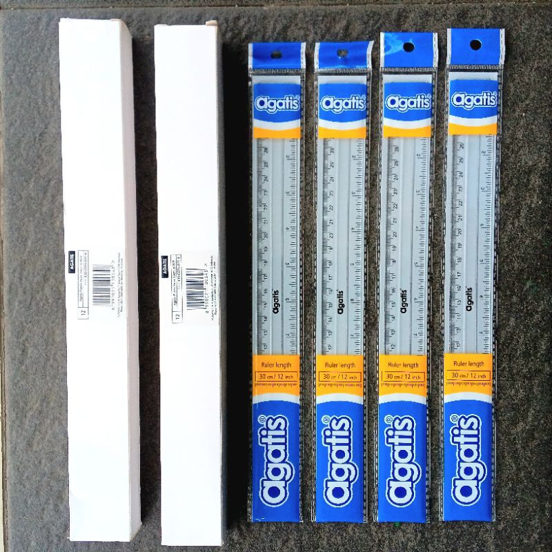 

Garisan Penggaris Agatis 30 cm ( 12 Pcs ) [ Original ]