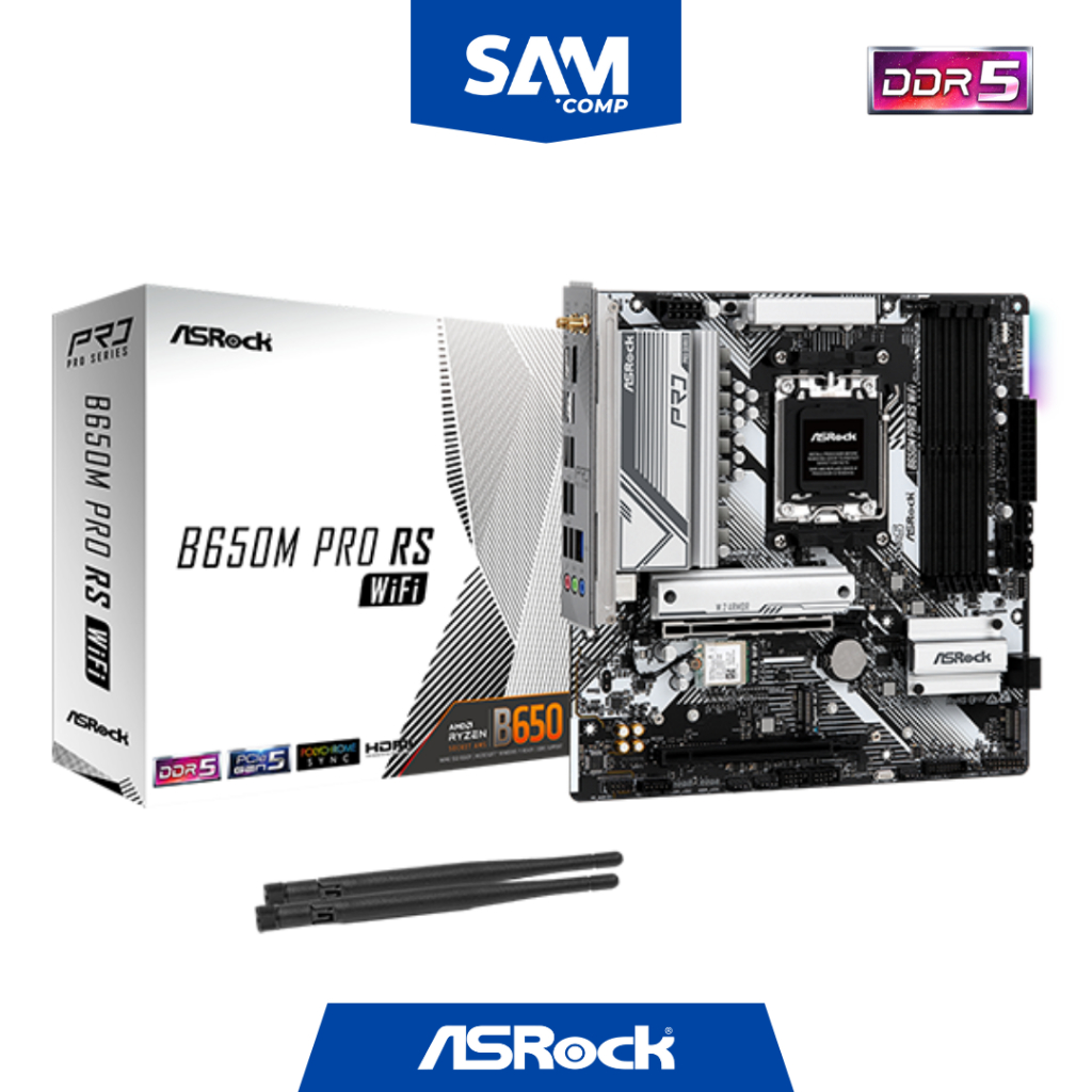 ASRock B650M PRO RS WIFI Motherboard Socket AM5