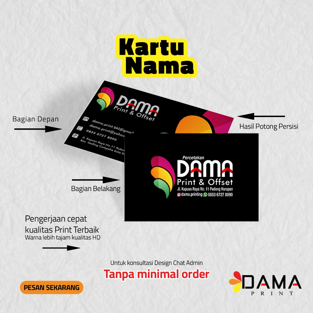 Kartu Nama / Kartu Nama Custom / Kartu Nama Premium / Name Card Print