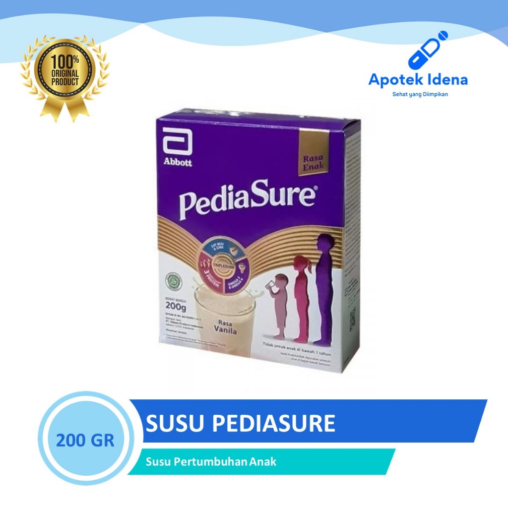 

PEDIASURE TRIPLESURE 200 GR KEMASAN BOX RASA VANILA