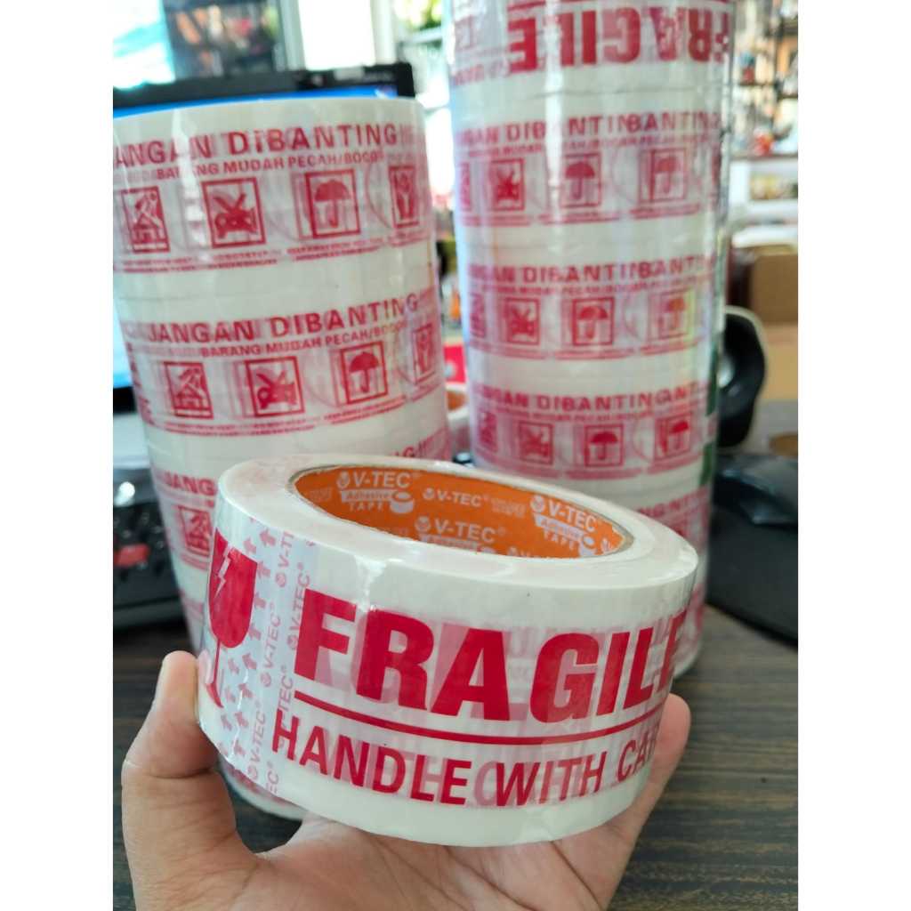 

LAKBAN OPP FRAGILE PUTIH 48 MM /LAKBAN FRAGILE PUTIH 48 MM