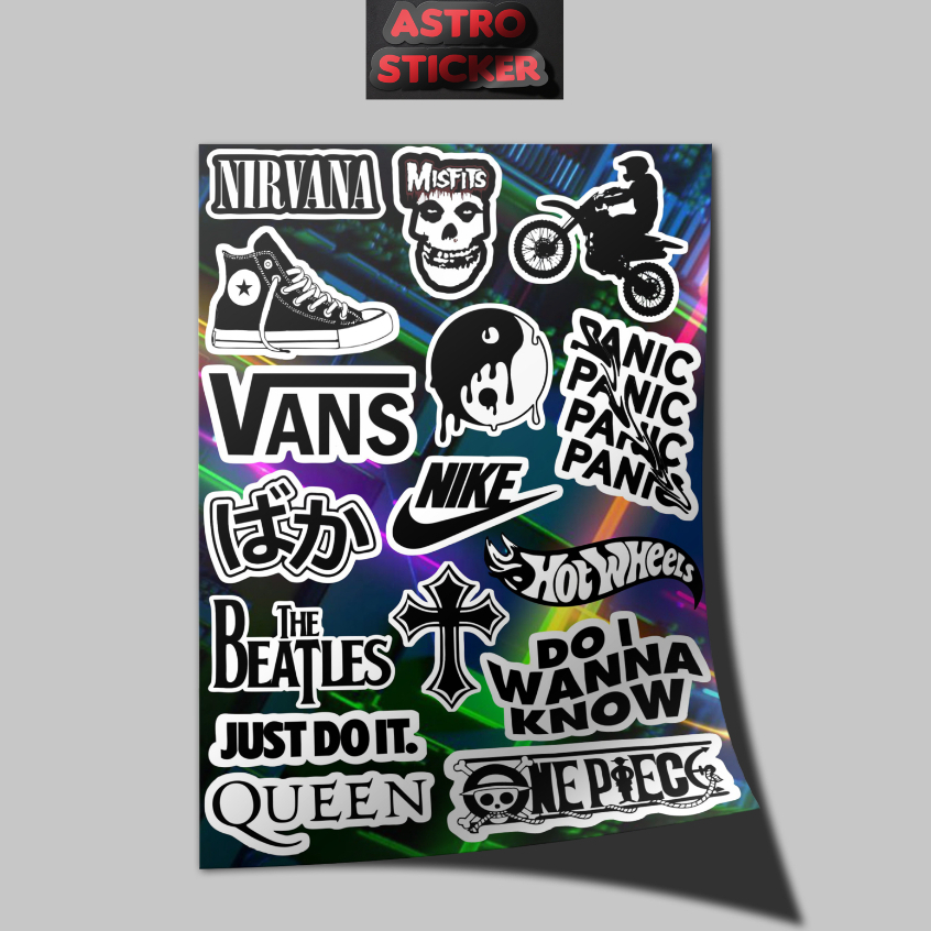 

Stiker pack Vinyl Premium 16 pc, nirvana : Kreativitas Tanpa Batas, Tahan Lama & Stylish!