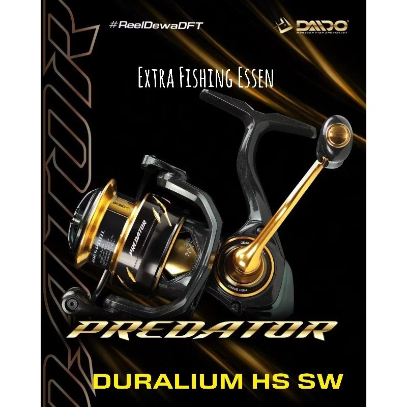 REEL DAIDO PREDATOR DURALIUM 7075 Gear 3000 Hs Sw 360° Saltwater Protection, READY STOCK Langsung Or