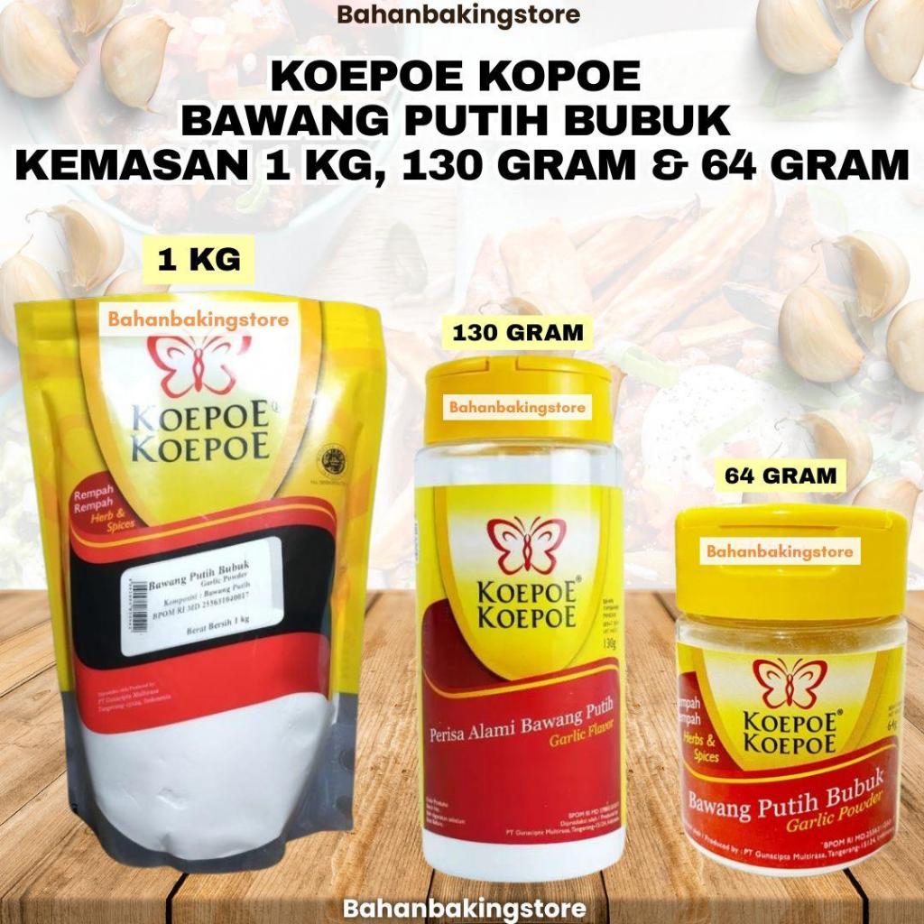 

KOEPOE KOPOE KUPU BAWANG PUTIH BUBUK 1KG | KUPU KUPU GARLIC POWDER KEMASAN 1KG