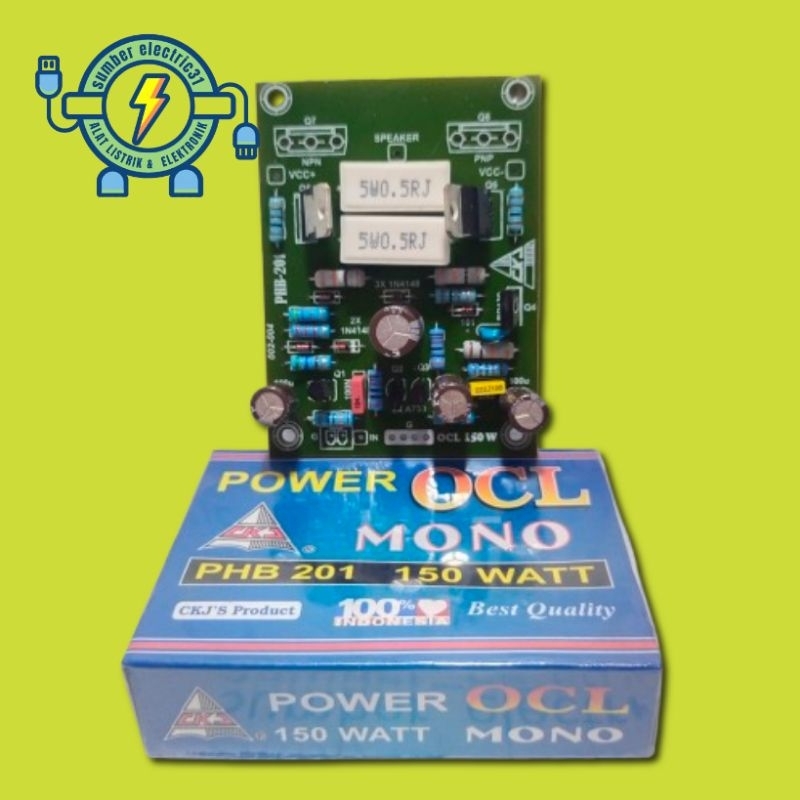 KIT DRIVER POWER AMPLIFIER OCL MONO 150 WATT PHB 201 BY CKJ