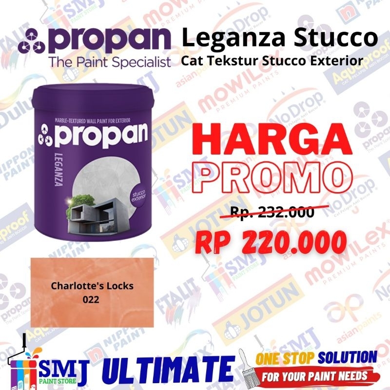 PROMO CAT MURAH READY STOCK PROPAN LEGANZA STUCCO EXTERIOR STE-245 1KG Charlotte's Locks 022