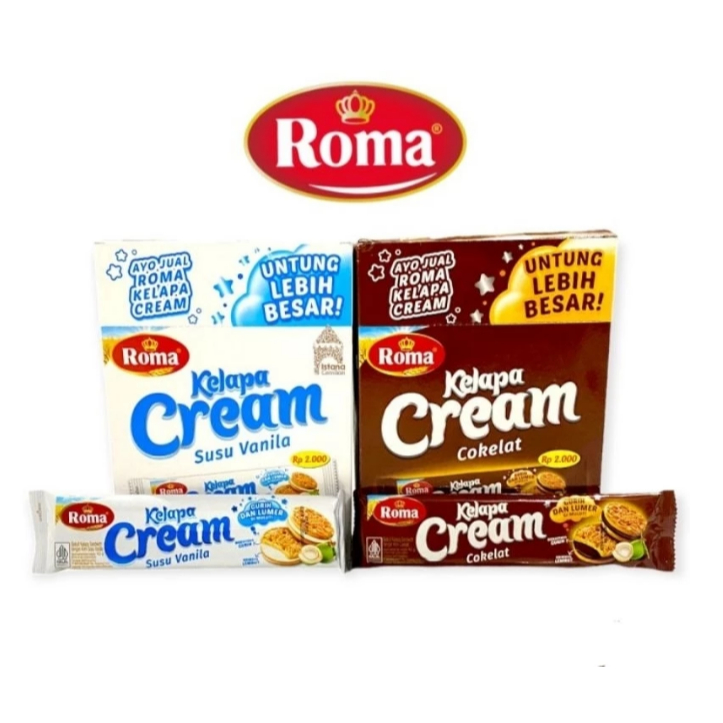 

ROMA KELAPA CREAM SACHET / 1 BOX ISI 12 PCS / 480G