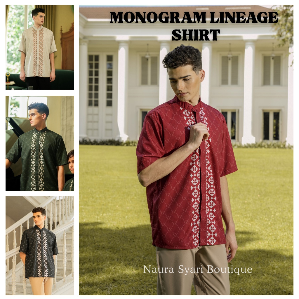 Vivi Zubedi Monogram lineage Shirt Top / Kemeja Atasan vivizubedi  Monogram lineage / VZ MONOGRAM LI