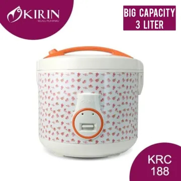Kirin Rice Cooker Penanak Nasi Magic Com 3 Liter KRC-188 KRC188wh