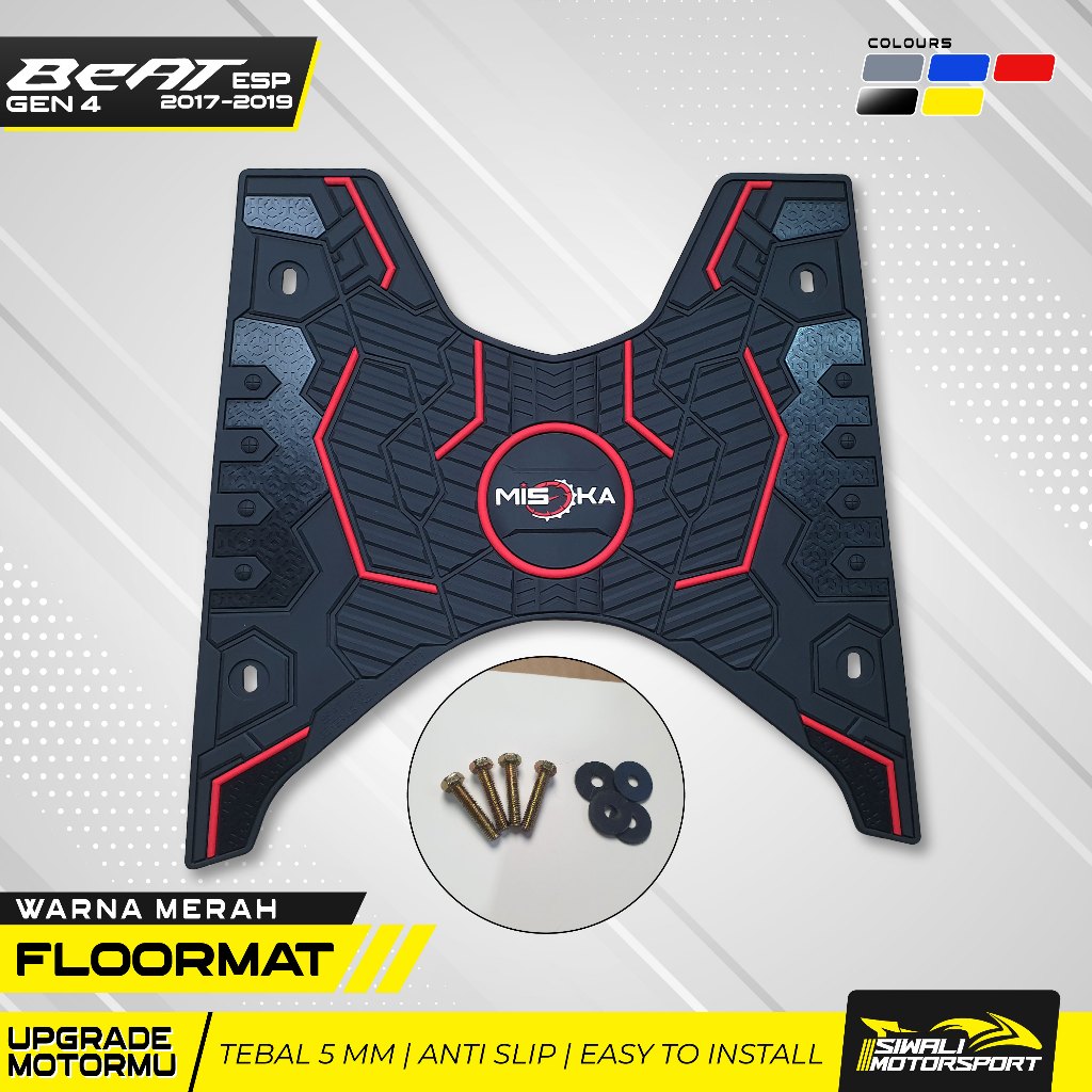 Floormat Beat ESP 2017 2019 Karpet Motor Rubber Karet Keren Murah