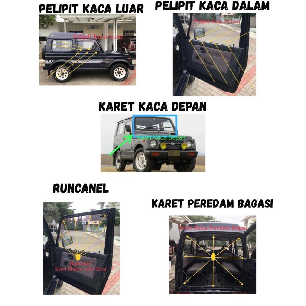 Karet karet kaca mobil katana jimny