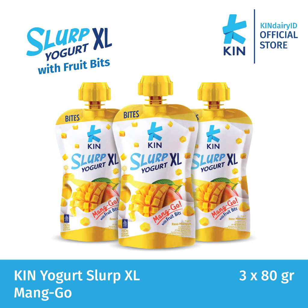 

KIN Yogurt Slurp XL Mango 3x80gr