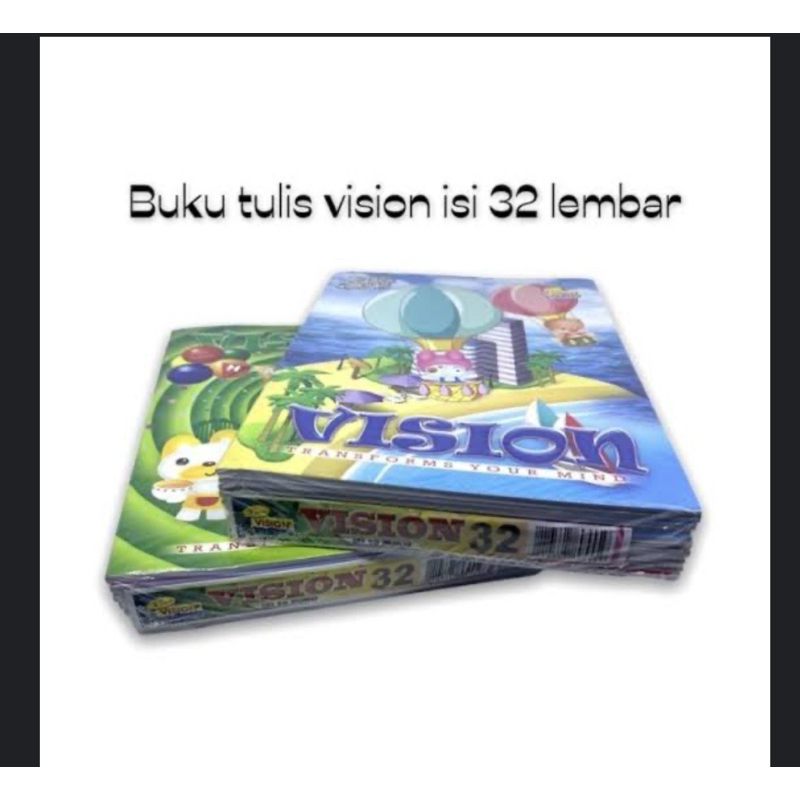 

Buku Tulis Vision 32 Lembar (1 Pak isi 10 Buku)