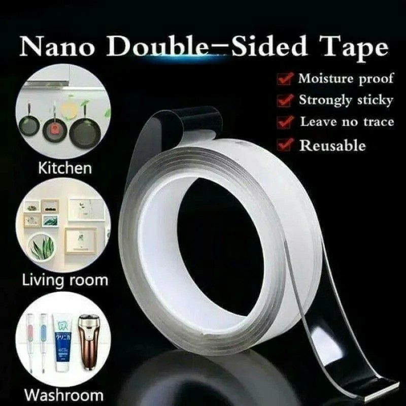 

[QLX] DOUBLE TAPE NANO ISOLASI SOLATIP BENING 2 SISI PEREKAT WATERPROOF TRANSPARAN