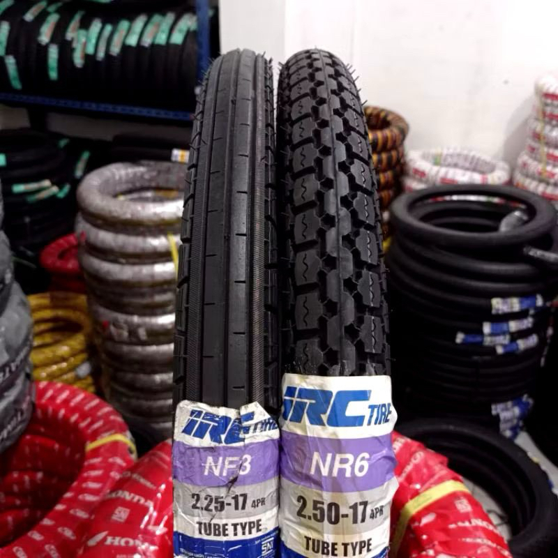 BAN LUAR IRC TUBETYPE PETAK LURUS RING 17 18 225-17 NF3 250-17 NF6 250-18 NF2 250-17 NR6 250-18 NR2 