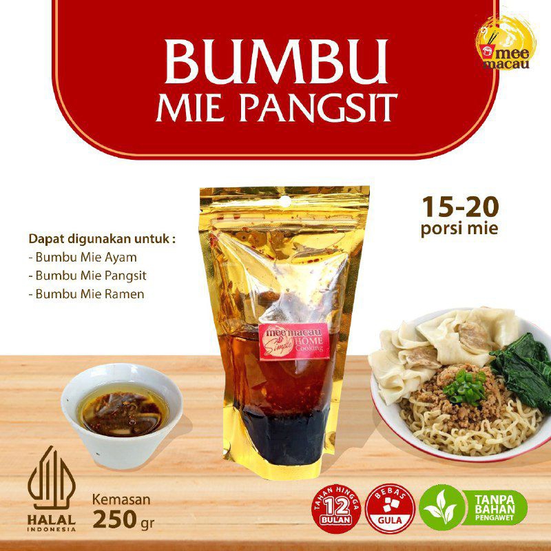 

Bumbu Mie Pangsit Instan 250 Gram (bisa 15-20 porsi mie) | Bumbu Mie Ayam | Bumbu Mie Asin Gurih | Lengkap dengan Minyak Wijen-Bumbu-Kecap Halal MUI Lezat Termurah | Bumbu Mie Gacoan Mie Wizzmie